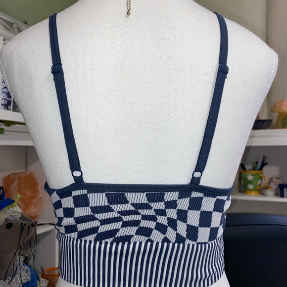 🏁Garage Trippy Checkered Bralette🏁 - Picture 4 of 5